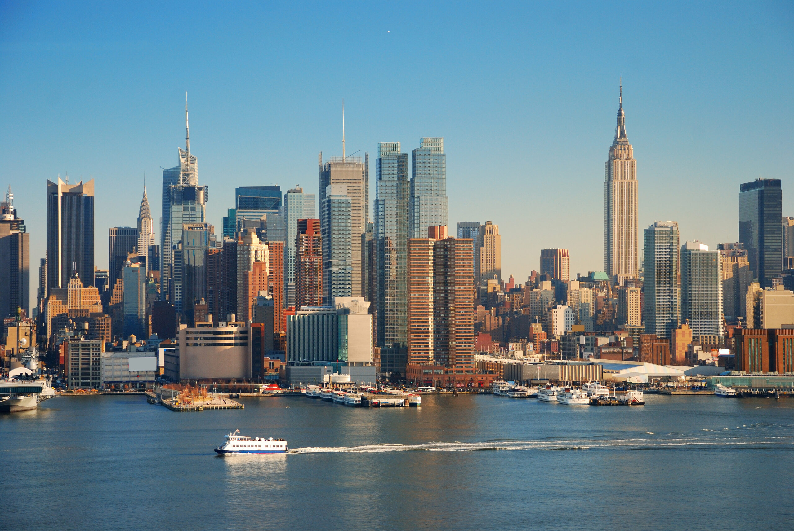 New York City skyline with Empire State Building - NYC specialized high schools