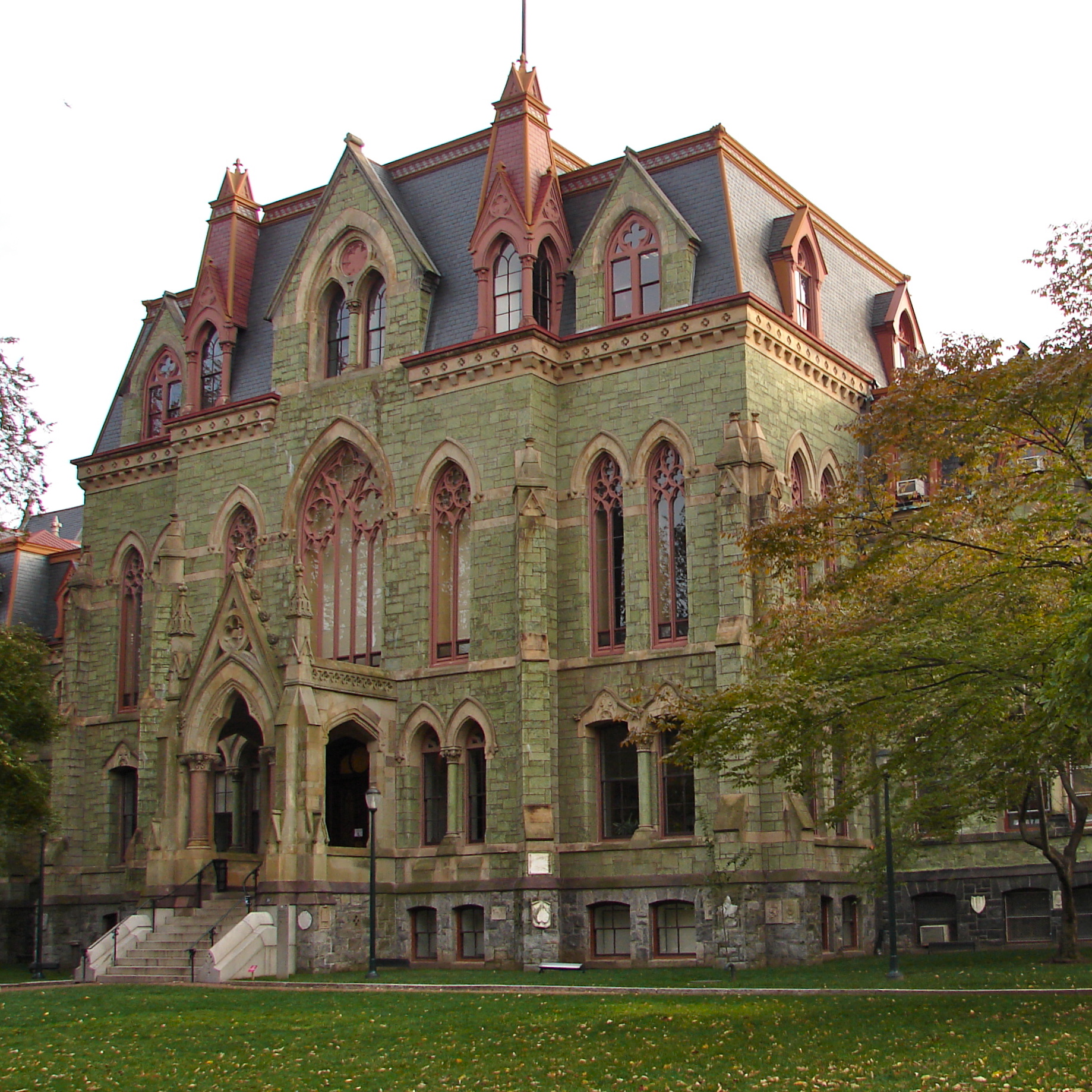 University campus representing research versus test scores in admissions