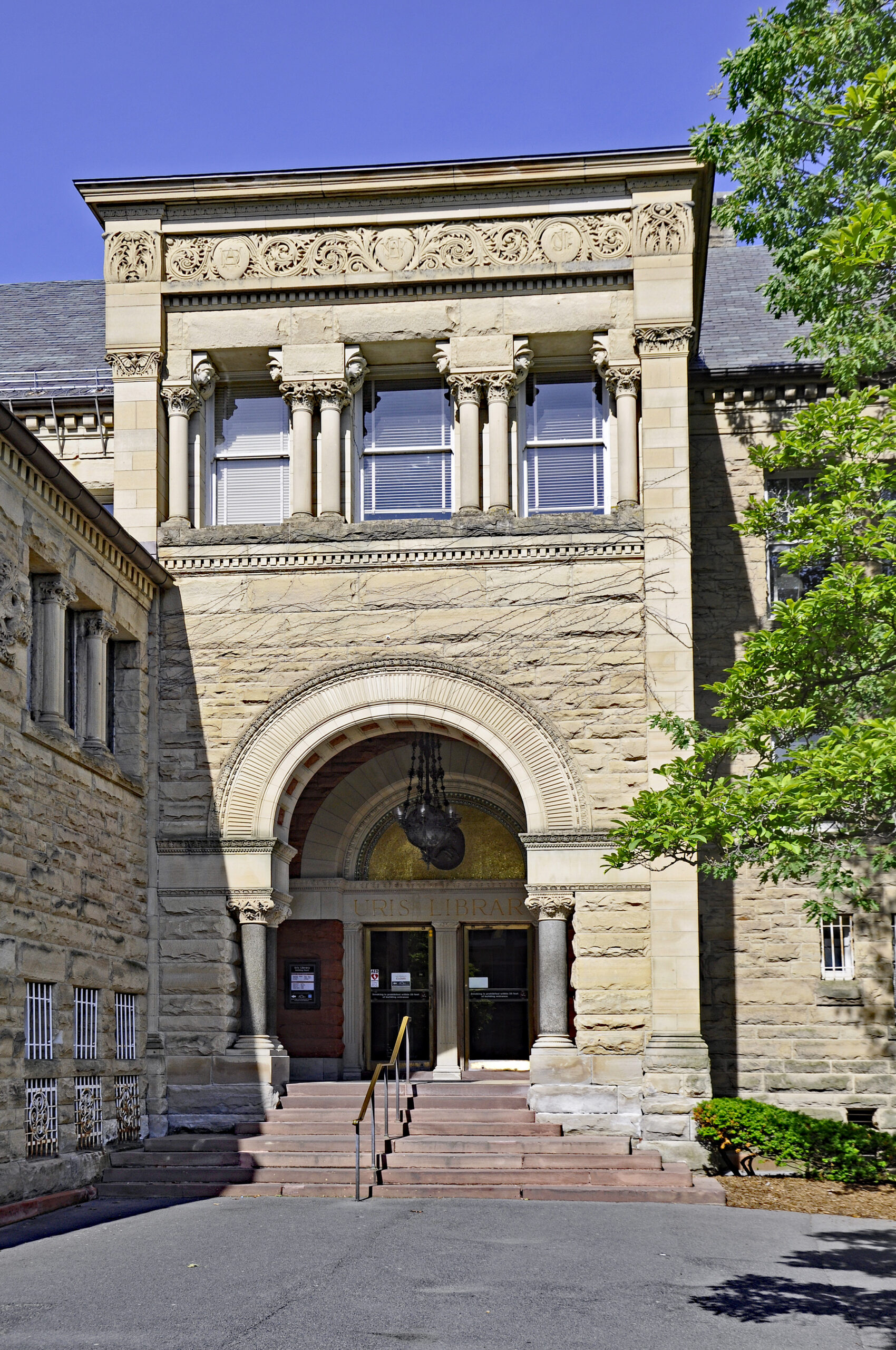 Uris Library at Cornell University, representing Common App vs supplemental essay priority