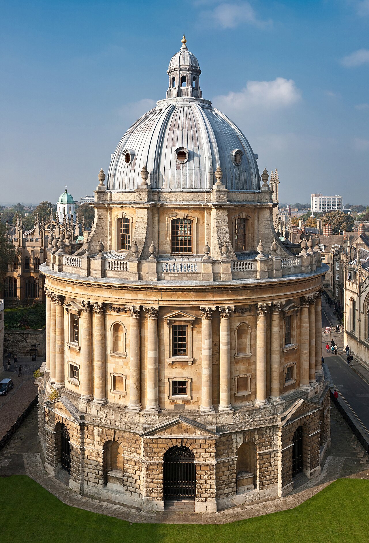 University of Oxford Radcliffe Camera library at sunset