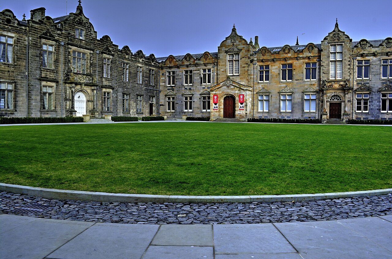 University of St Andrews St Salvators Quadrangle and chapel