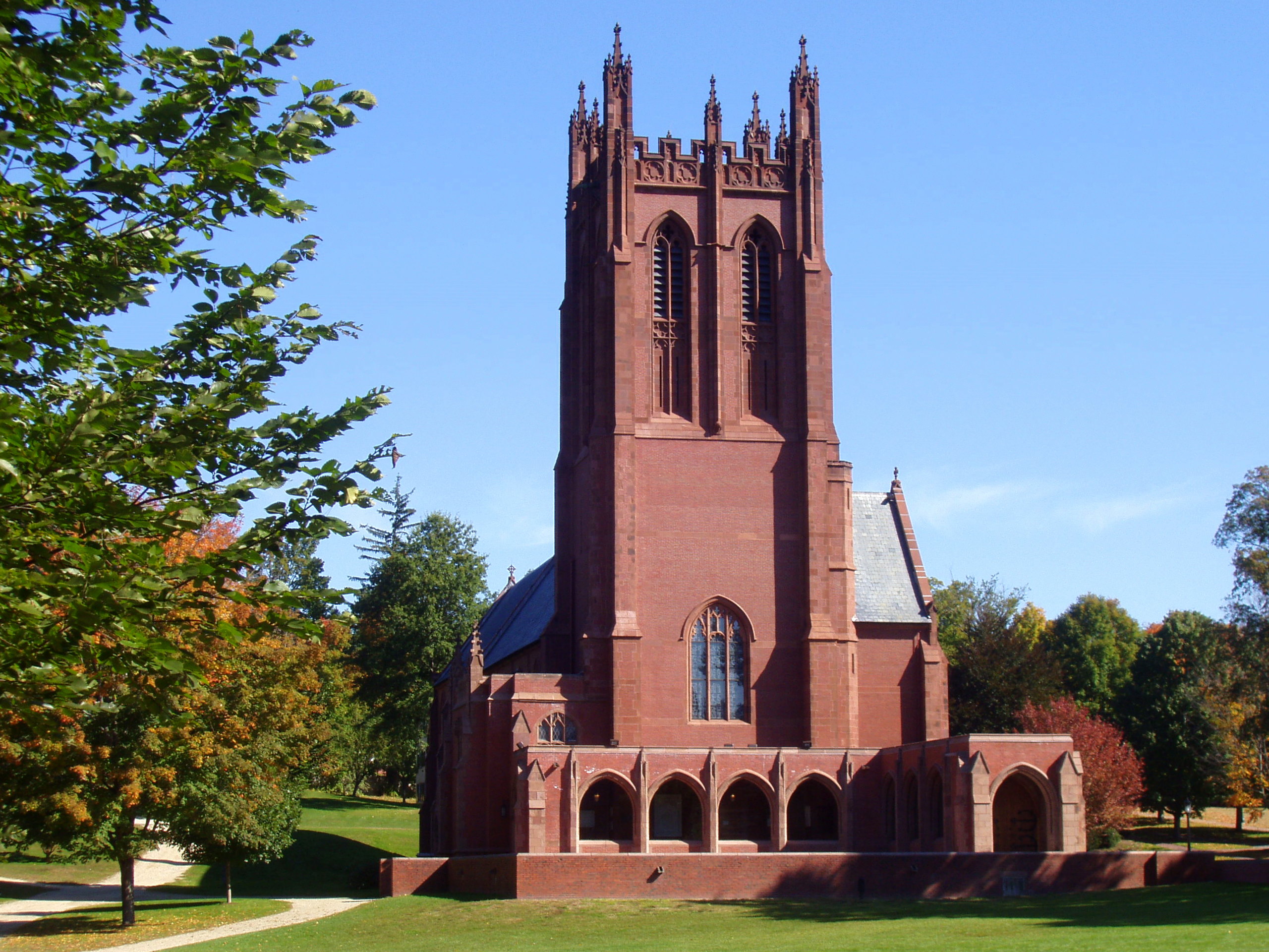 Chapel of St. Paul's School in Concord, NH - 100% boarding school founded 1856