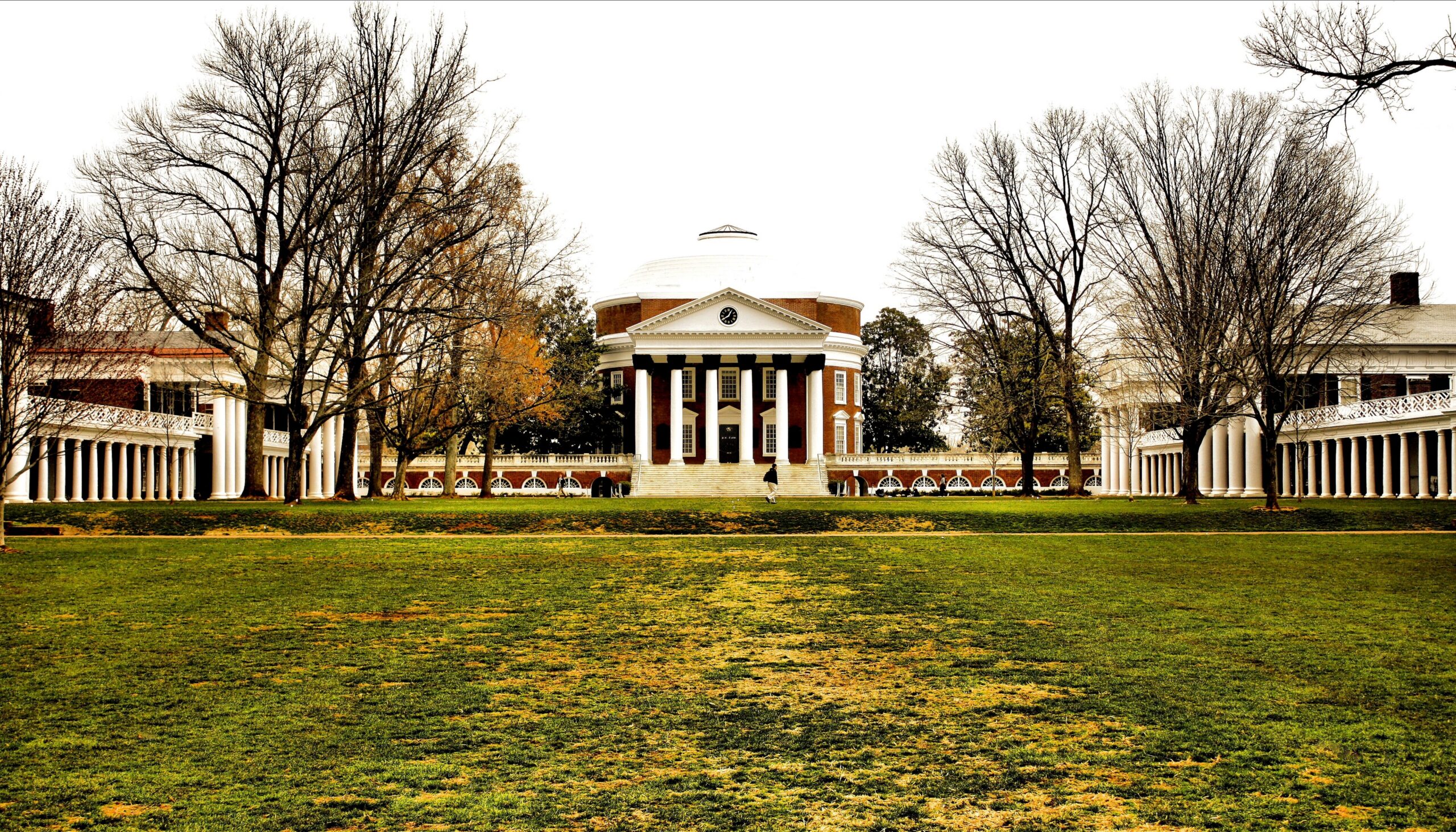 University of Virginia Rotunda and Lawn, representing top public flagship universities with competitive out-of-state acceptance rates
