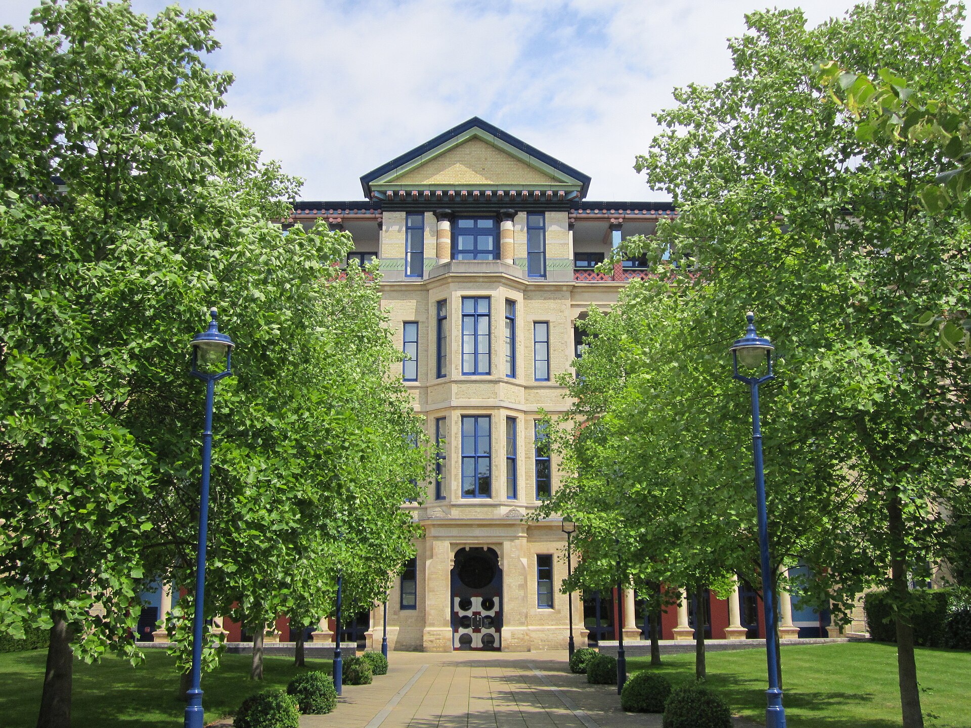 Cambridge Judge Business School building at the University of Cambridge
