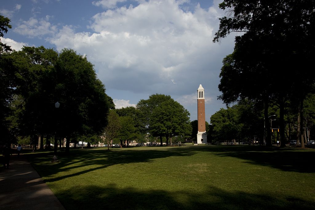 Denny Chimes and the Quad at the University of Alabama in Tuscaloosa