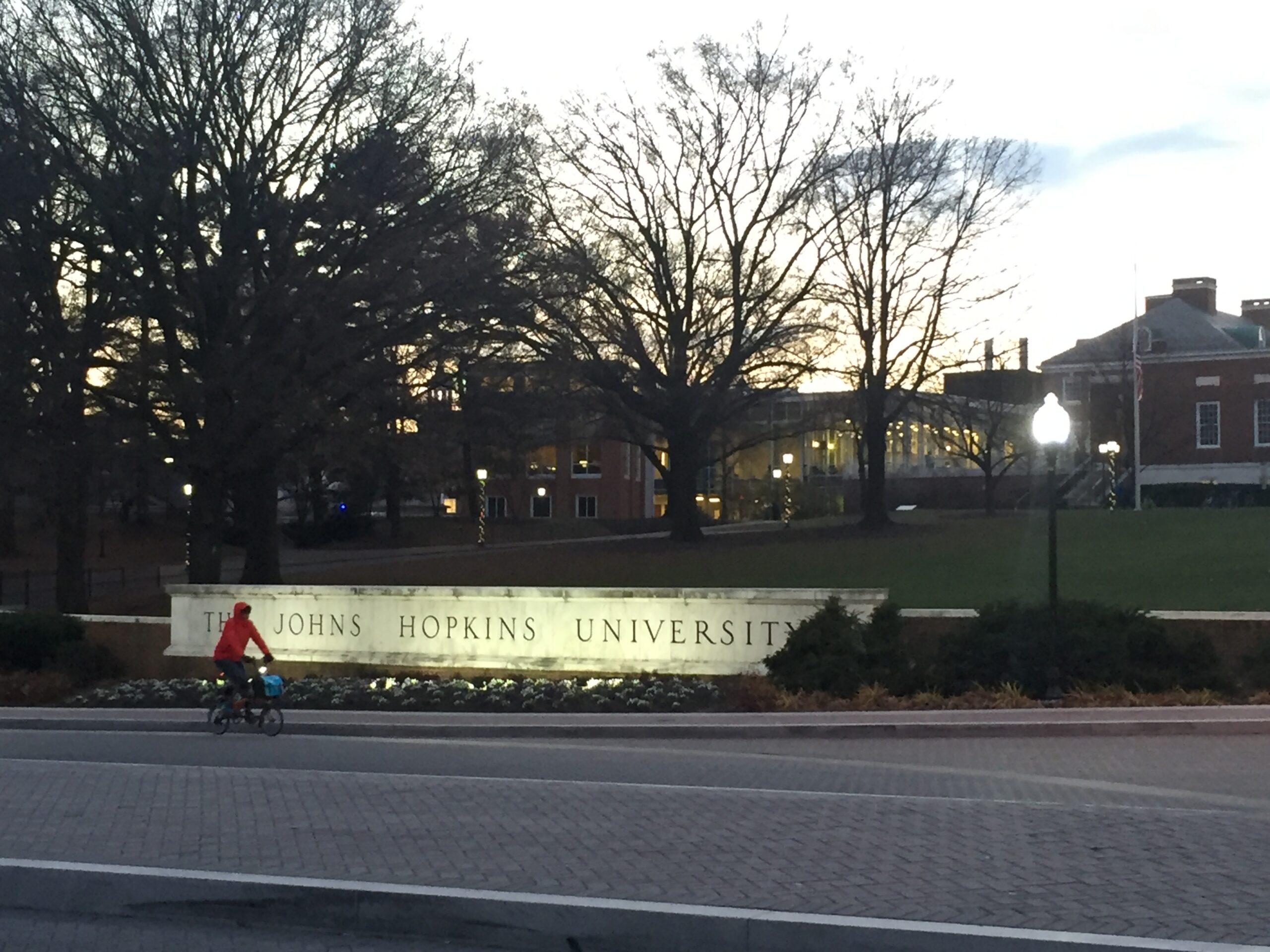 East Gate of the Johns Hopkins University Homewood campus in Baltimore