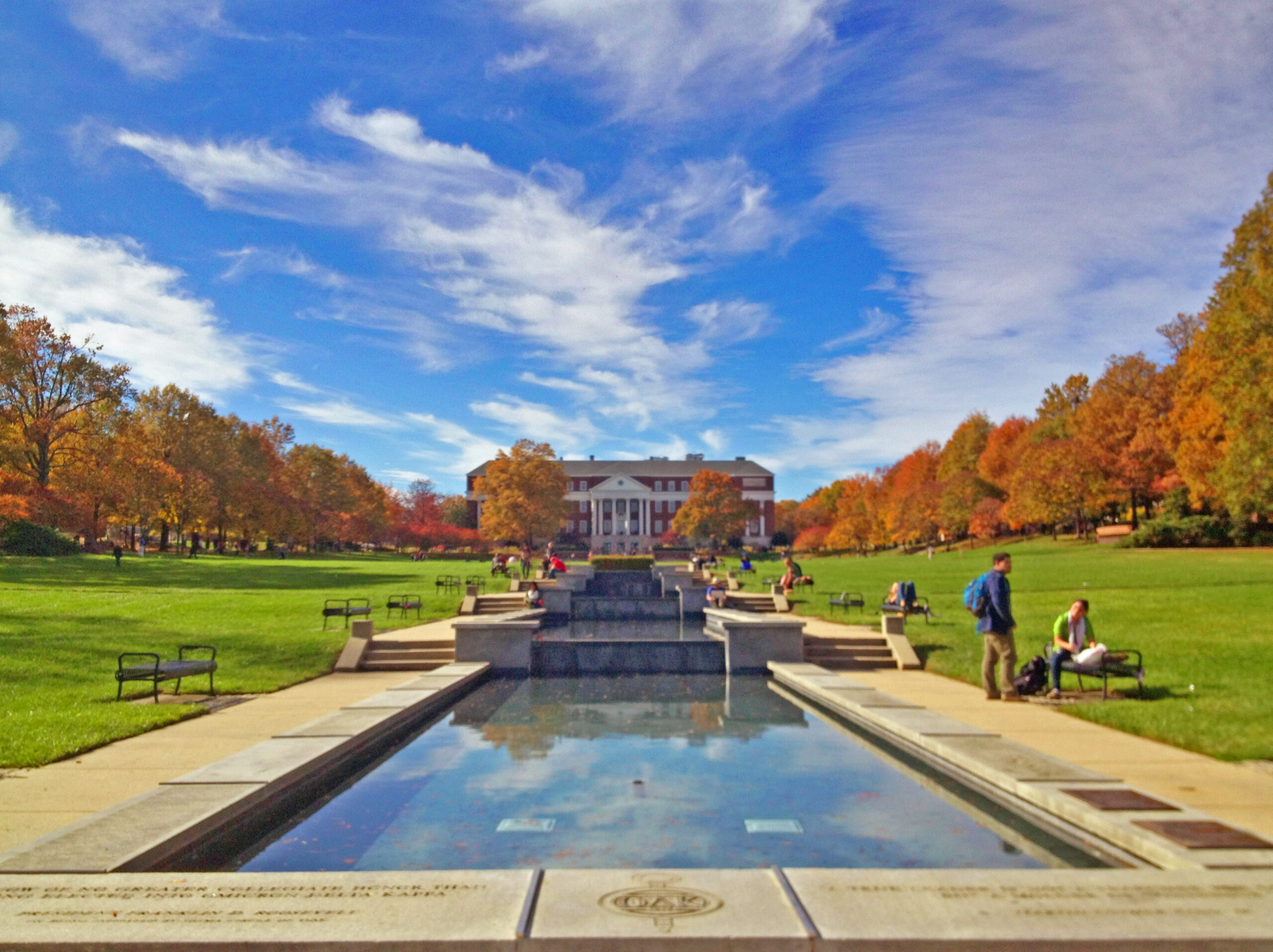 McKeldin Mall and McKeldin Library at the University of Maryland, College Park