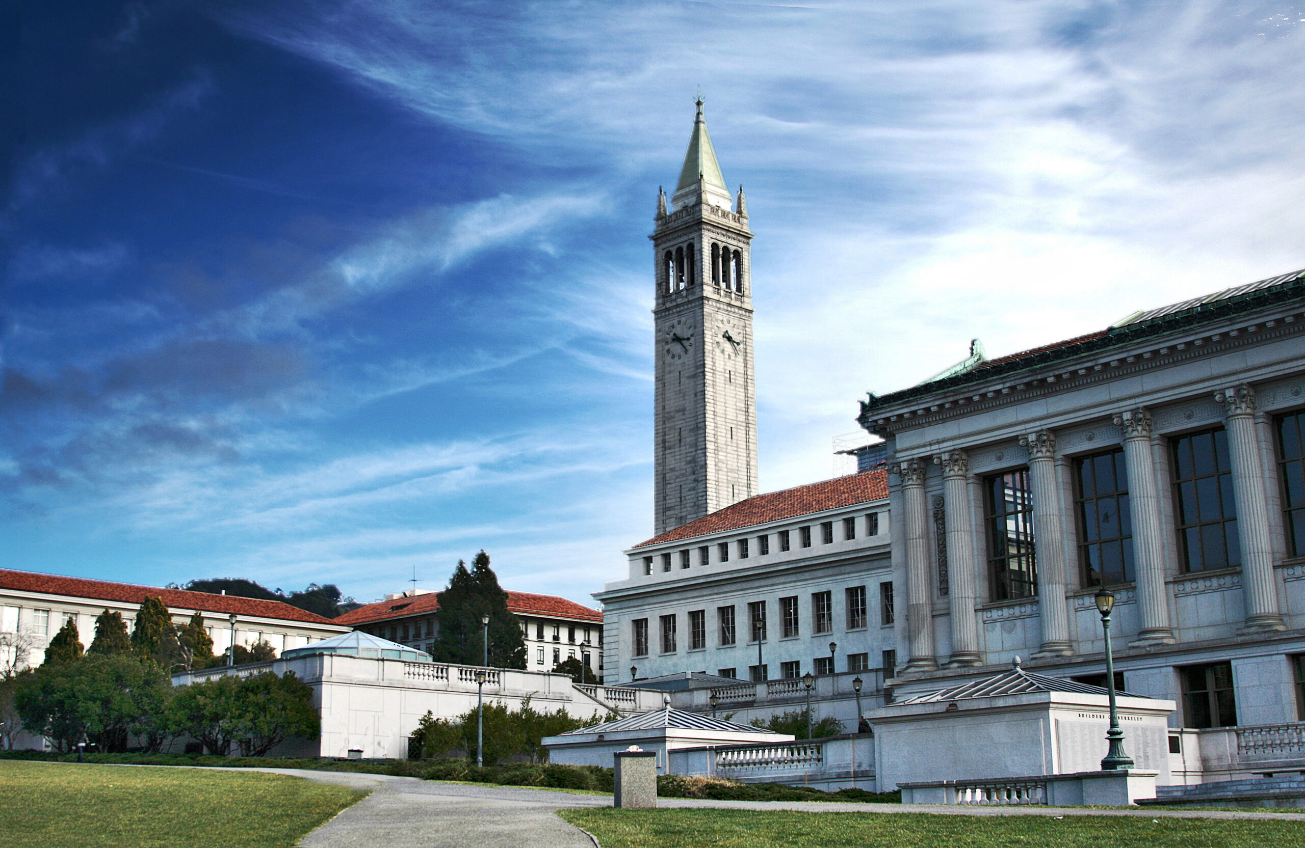 Sather Tower and the UC Berkeley campus