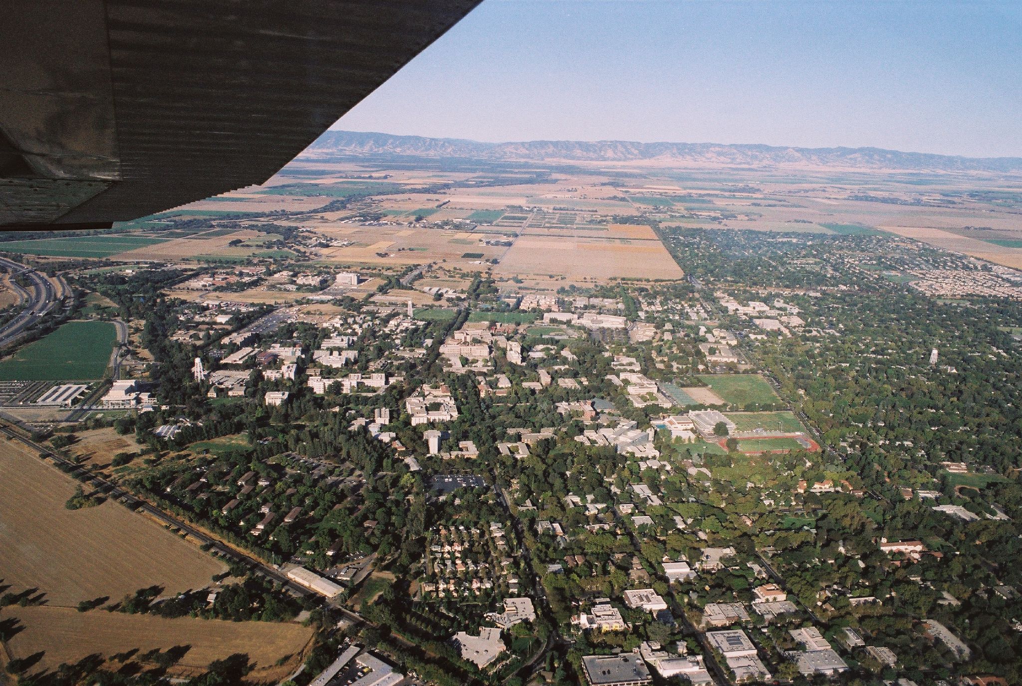 Aerial view of the UC Davis campus