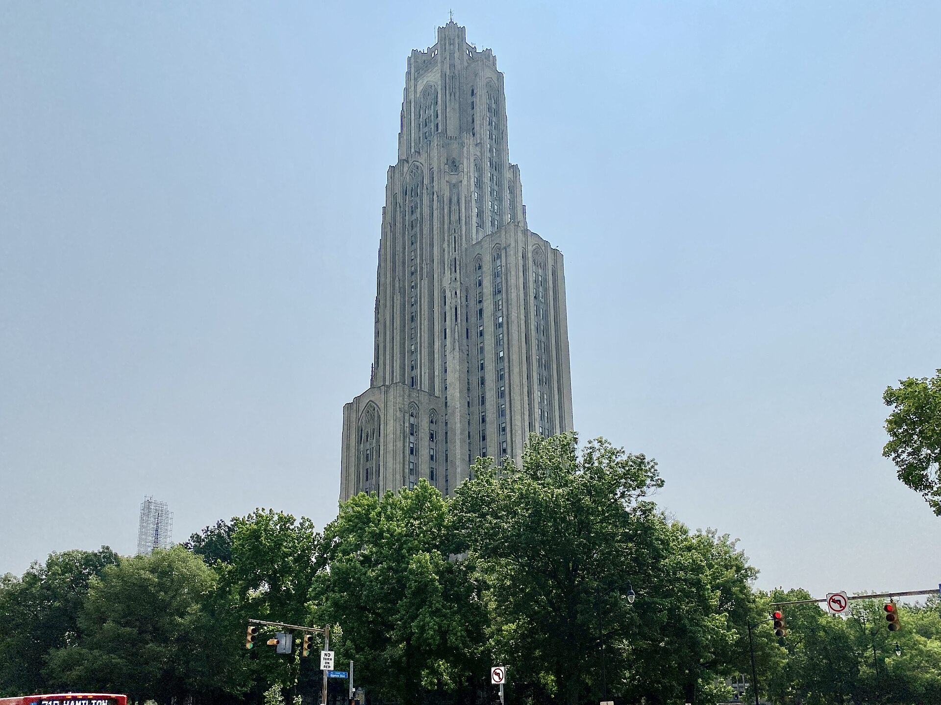 The Cathedral of Learning at the University of Pittsburgh, illustrating the Pitt acceptance rate