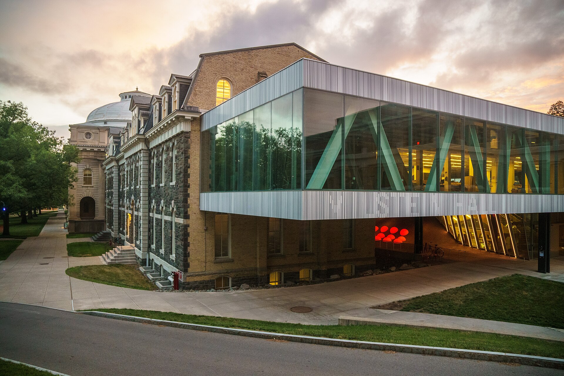 Milstein Hall and Sibley Hall, home of the architecture program at Cornell University